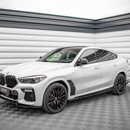 SIDE SKIRTS DIFFUSERS BMW X6 M-PACK G06 (2019-) - Car Enhancements UK