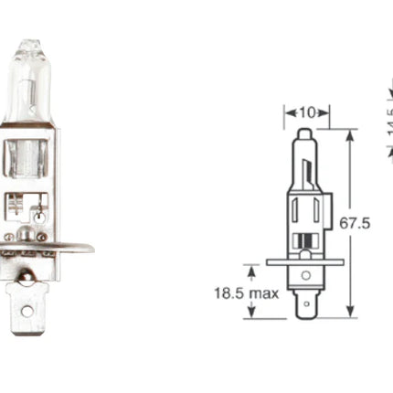 CEUK Enhanced H1 LED Headlight / Main Beam Bulbs – 6000K | Plug & Play | 20,000Lm (448 / P14.5s)
