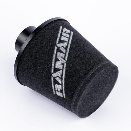 RamAir Universal Foam Cone Filter With Metal Base - 63MM INLET - Car Enhancements UK