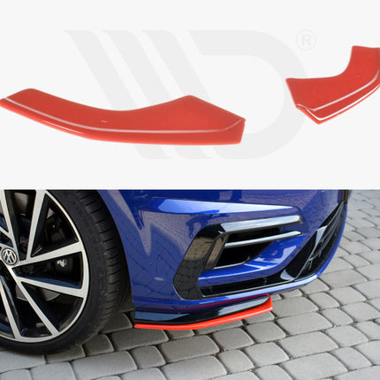 Maxton Design - Front Side Splitters Volkswagen Golf R / R-Line Mk7 Facelift | Car Enhancements UK