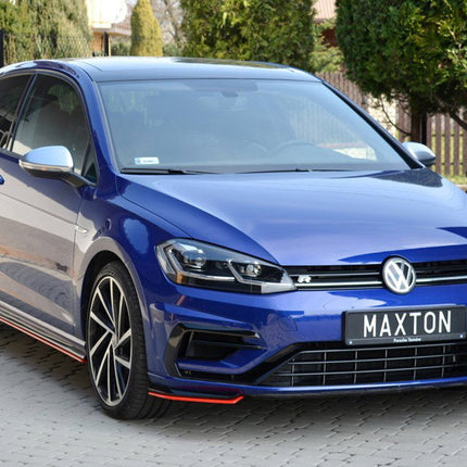 Maxton Design - Front Side Splitters Volkswagen Golf R / R-Line Mk7 Facelift | Car Enhancements UK