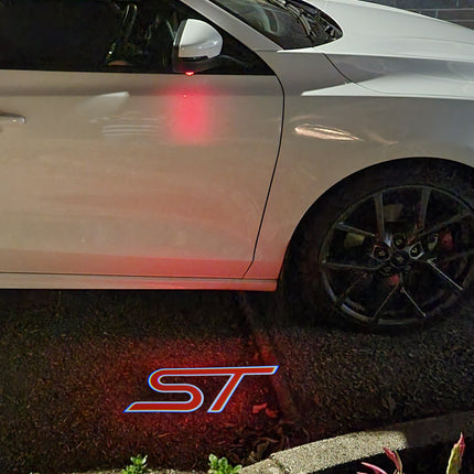 “ST” Emblem Replacement Puddle Unit - MK4 / MK4.5 Focus ST (Multiple Colours) - Car Enhancements UK