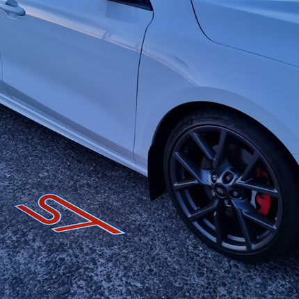 “ST” Emblem Replacement Puddle Unit - MK4 / MK4.5 Focus ST (Multiple Colours) - Car Enhancements UK