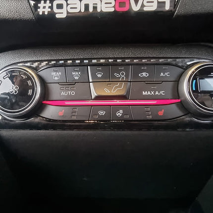 Fiesta Mk8 Climate Control Carbon Gel Cover - Car Enhancements UK