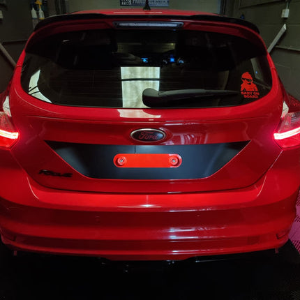 Focus Mk3 & 3.5 Rear Licence Plate vinyl Decal - Car Enhancements UK