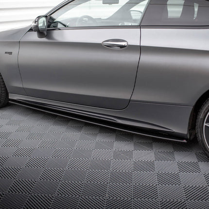 STREET PRO SIDE SKIRTS DIFFUSERS MERCEDES-AMG C43 COUPE C205 FACELIFT - Car Enhancements UK