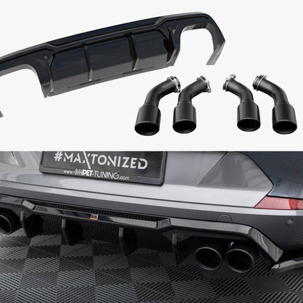 Maxton Design - Rear Valance V.3 + Exhaust Tips Cupra Formentor VZ Mk1 / Mk1 Facelift