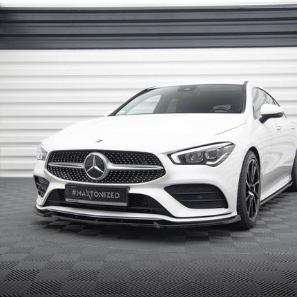 Maxton Design - FRONT SPLITTER V.2 MERCEDES-BENZ CLA AMG-LINE C118 (2019-) - Car Enhancements UK