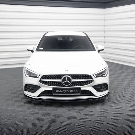 Maxton Design - FRONT SPLITTER V.2 MERCEDES-BENZ CLA AMG-LINE C118 (2019-) - Car Enhancements UK