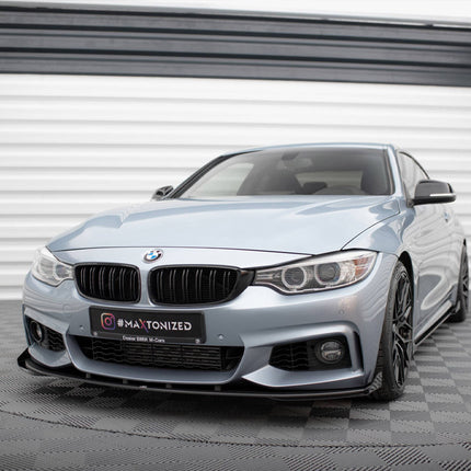 STREET PRO FRONT SPLITTER + FLAPS BMW 4 COUPE / GRAN COUPE / CABRIO M-PACK F32 / F36 / F33 - Car Enhancements UK