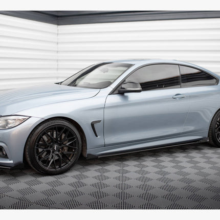 STREET PRO SIDE SKIRTS DIFFUSERS + FLAPS BMW 4 COUPE / GRAN COUPE / CABRIO M-PACK F32 / F36 / F33 - Car Enhancements UK