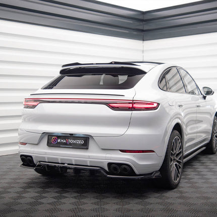 CENTRAL REAR SPLITTER (VERTICAL BARS) PORSCHE CAYENNE COUPE MK3 - Car Enhancements UK