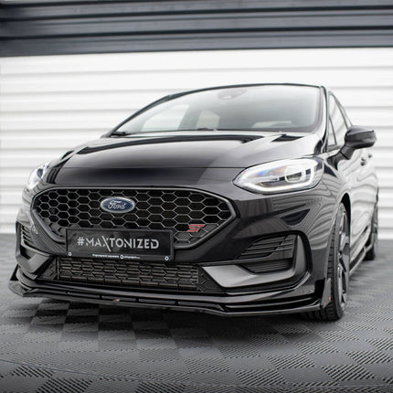 FRONT SPLITTER V.4 + FLAPS FORD FIESTA ST / ST-LINE MK8 / 8.5 - Car Enhancements UK