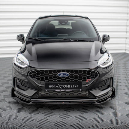 FRONT SPLITTER V.4 + FLAPS FORD FIESTA ST / ST-LINE MK8 / 8.5 - Car Enhancements UK