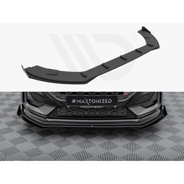 STREET PRO FRONT SPLITTER + FLAPS FORD FIESTA ST/ST LINE MK8/8.5 FACELIFT - Car Enhancements UK