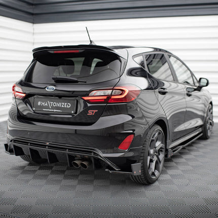 REAR SIDE SPLITTERS V.4 + FLAPS FORD FIESTA ST MK8/8.5 - Car Enhancements UK