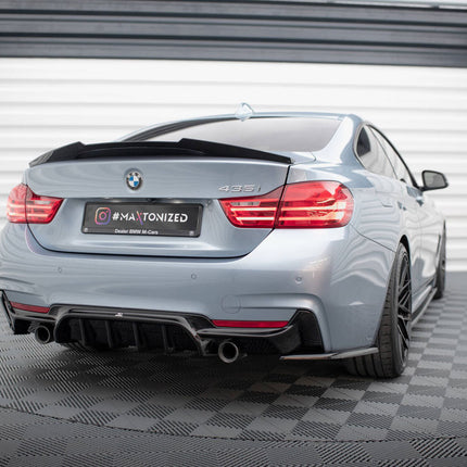 REAR VALANCE BMW 4 COUPE / GRAN COUPE / CABRIO M-PACK F32 / F36 / F33 (VERSION WITH EXHAUST ON BOTH SIDES) - Car Enhancements UK