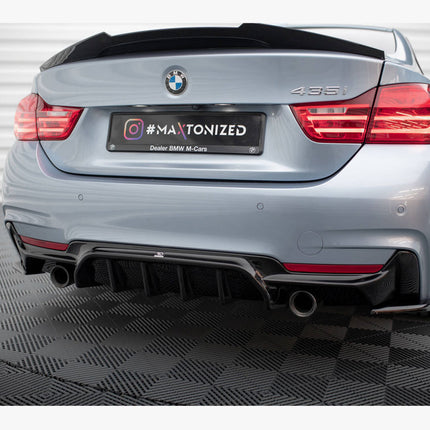 REAR VALANCE BMW 4 COUPE / GRAN COUPE / CABRIO M-PACK F32 / F36 / F33 (VERSION WITH EXHAUST ON BOTH SIDES) - Car Enhancements UK