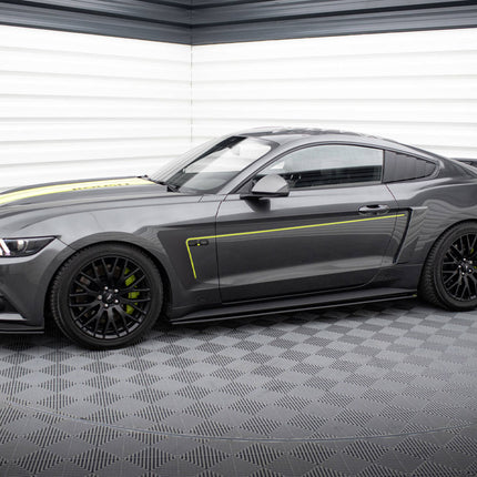 Maxton Design - Street PRO Side Skirts Diffusers Ford Mustang GT Mk6 | Car Enhancements UK