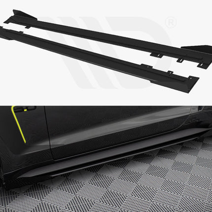 Maxton Design - Street PRO Side Skirts Diffusers + Flaps Ford Mustang GT Mk6 | Car Enhancements UK