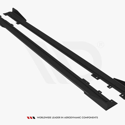 Maxton Design - Street PRO Side Skirts Diffusers + Flaps Ford Mustang GT Mk6 | Car Enhancements UK