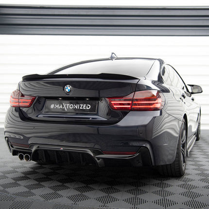 REAR VALANCE BMW 4 COUPE / GRAN COUPE / CABRIO M-PACK F32 / F36 / F33 (VERSION WITH EXHAUST ON ONE SIDE) - Car Enhancements UK
