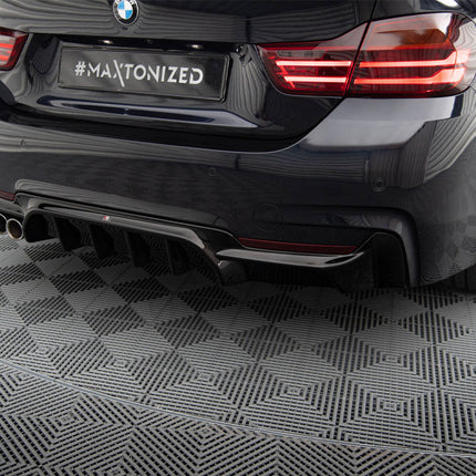 REAR VALANCE BMW 4 COUPE / GRAN COUPE / CABRIO M-PACK F32 / F36 / F33 (VERSION WITH EXHAUST ON ONE SIDE) - Car Enhancements UK