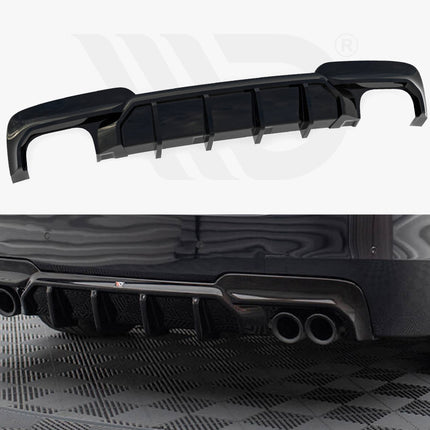 REAR VALANCE V.2 BMW 5 M-PACK F10 (VERSION WITH TWO DOUBLE EXHAUSTS) - Car Enhancements UK
