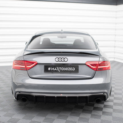 REAR VALANCE AUDI A5 S-LINE COUPE 8T FACELIFT (VERSION WITH SINGLE EXHAUSTS ON BOTH SIDES) - Car Enhancements UK