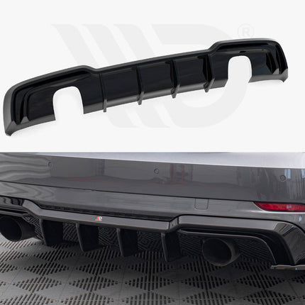 REAR VALANCE AUDI A3 S-LINE SPORTBACK 8V FACELIFT (VERSION WITH SINGLE EXHAUSTS ON BOTH SIDES) - Car Enhancements UK
