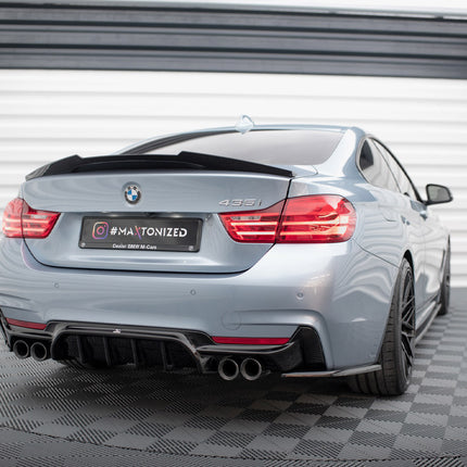 REAR VALANCE BMW 4 COUPE / GRAN COUPE / CABRIO M-PACK F32 / F36 / F33 (VERSION WITH DUAL EXHAUSTS ON BOTH SIDES) - Car Enhancements UK