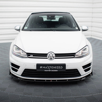 Maxton Design - Front Splitter V.5 + Flaps Volkswagen Golf R / R-Line Mk7 | Car Enhancements UK