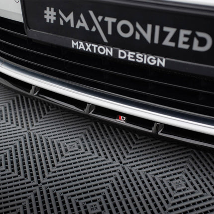 Maxton Design - Front Splitter V.5 + Flaps Volkswagen Golf R / R-Line Mk7 | Car Enhancements UK