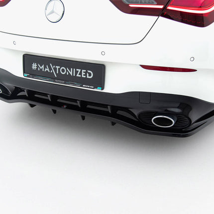 Maxton Design - Rear Splitter (Vertical Bars) Mercedes-AMG CLA 35 / 45 Coupe / Shooting Brake C118 Facelift / X118 Facelift | Car Enhancements UK