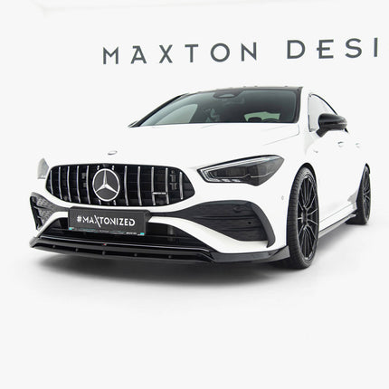 Maxton Design - Front Splitter Mercedes-AMG CLA 35 Coupe / Shooting Brake C118 Facelift / X118 Facelift | Car Enhancements UK
