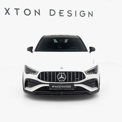 Maxton Design - Front Splitter Mercedes-AMG CLA 35 Coupe / Shooting Brake C118 Facelift / X118 Facelift | Car Enhancements UK
