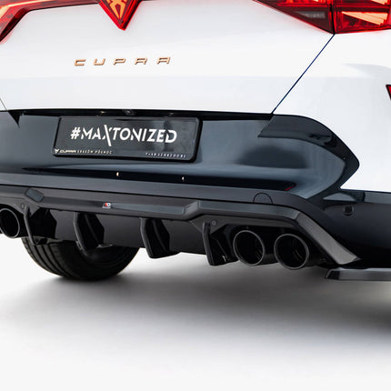 Maxton Design - Rear Valance V.3 + Exhaust Ends Imitation Cupra Formentor Mk1 Facelift