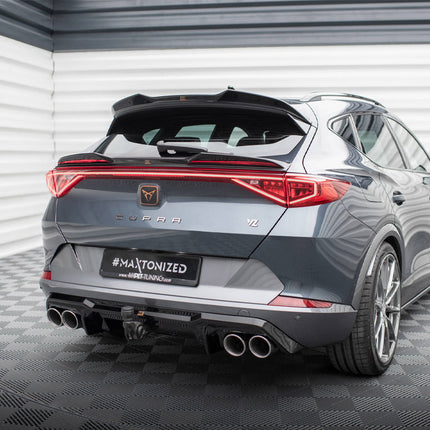 Maxton Design - Rear Valance V.3 + Exhaust Ends Imitation Cupra Formentor Mk1 Facelift