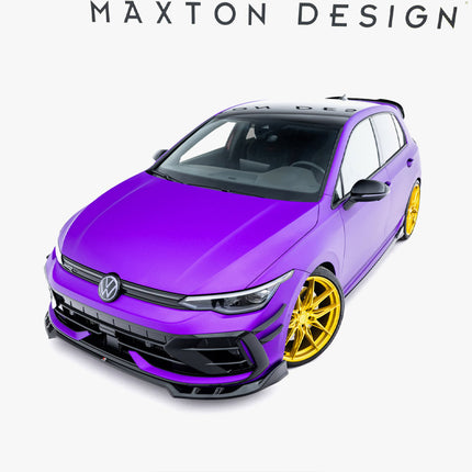 Maxton Design - Front Splitter V.1 Volkswagen Golf R Mk8 Facelift | Car Enhancements UK