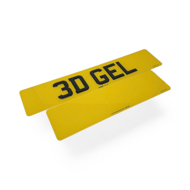 Premium Road-Legal Number Plates - 3D Gel