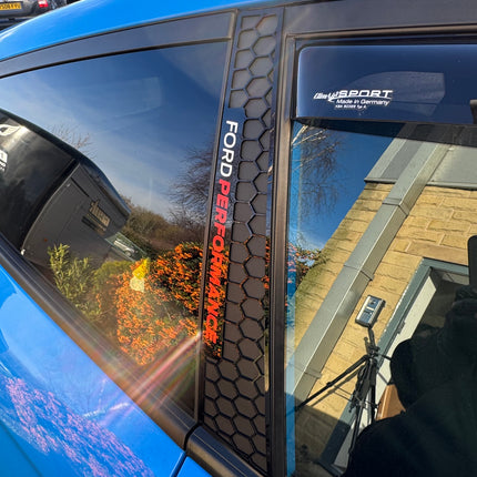 Ford Fiesta MK8 / MK8.5 (3 Door Only) - 3D Acrylic B Pillar Covers - Multiple Designs