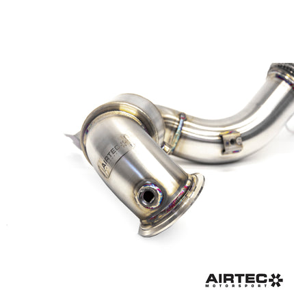 AIRTEC MOTORSPORT 200 CELL SPORTS CAT DOWNPIPE FOR MK8 GOLF R - Car Enhancements UK