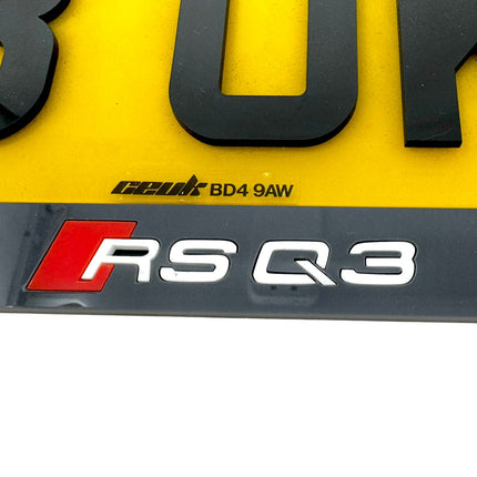 Number Plate Frame - Audi Variants (Multiple Logo's) | Car Enhancements UK