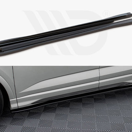 SIDE SKIRTS DIFFUSERS AUDI RSQ3 / Q3 S-LINE (F3) (2019-UP) - Car Enhancements UK