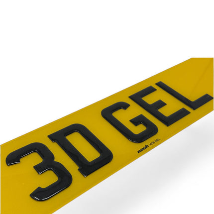 Premium Road-Legal Number Plates - 3D Gel