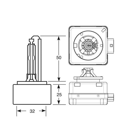 Enhanced Edition D1S 6000K LED Bulb Upgrade | Ultra Bright LED Kit (PK32s-2)