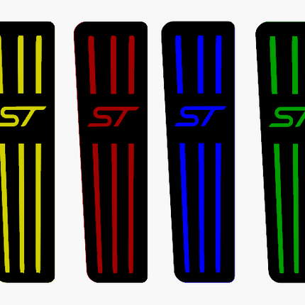 Car Enhancements UK - Dead Pedal (Multiple Designs & Colours) - Ford Fiesta MK7 / 7.5 All Models (2008-2017) | Car Enhancements UK