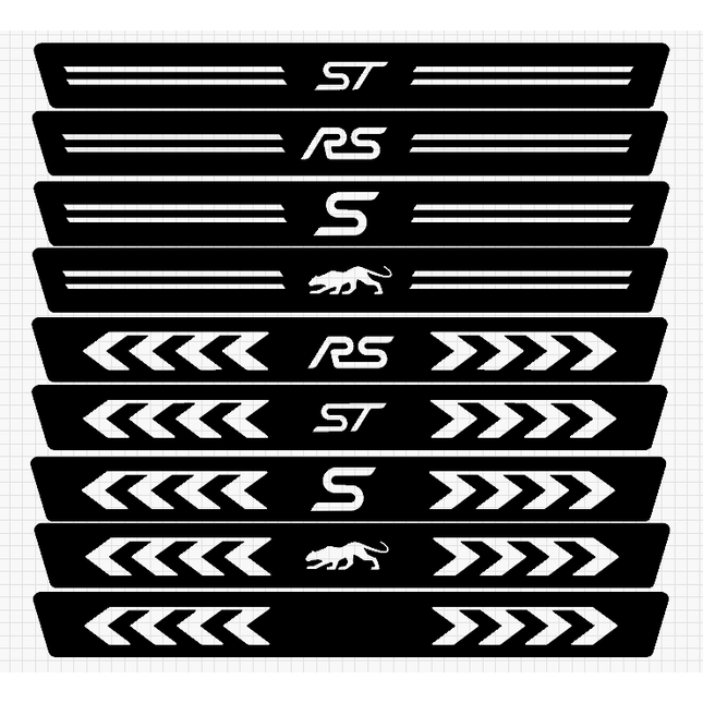 Ford Replacement Door Sill Plates (Multiple Logo Options) | Car Enhancements UK