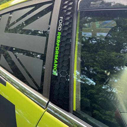 Ford Fiesta MK7 / MK7.5 (3 Door Only) - 3D Acrylic B Pillar Covers - Multiple Designs