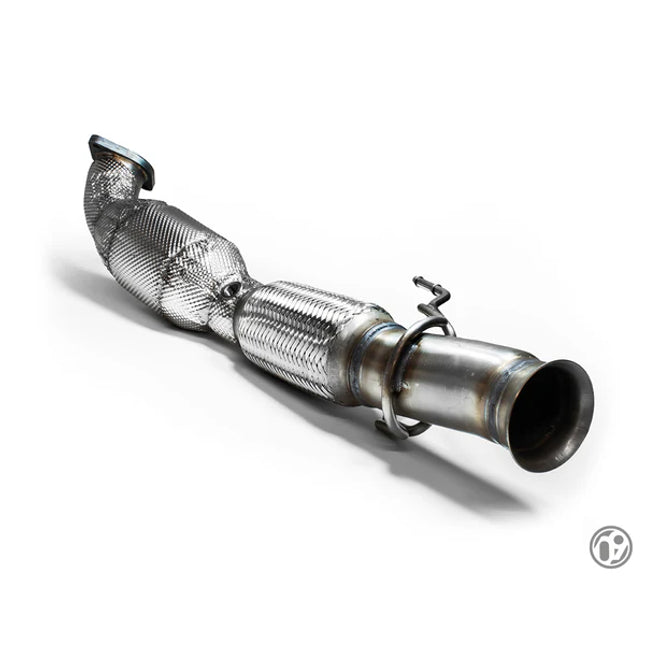 09 Design - 09D 76MM Fast Flow Downpipe with 200 Cell High Flow ECE Cat [Focus RS Mk3]
